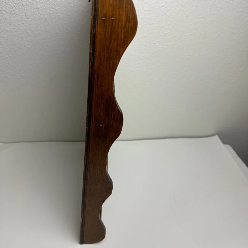 Vintage Wooden Shelf Display  for Mini Items  or 28 Spoon Collection